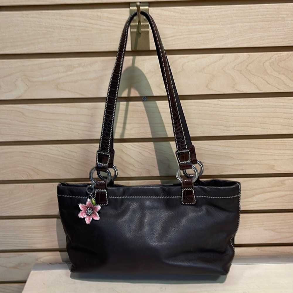 Women’s Brighton Brown Leather Shoulder Tote Bag